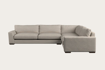 Guddu Grand Right Hand Corner Sofa - Brera Linen Natural