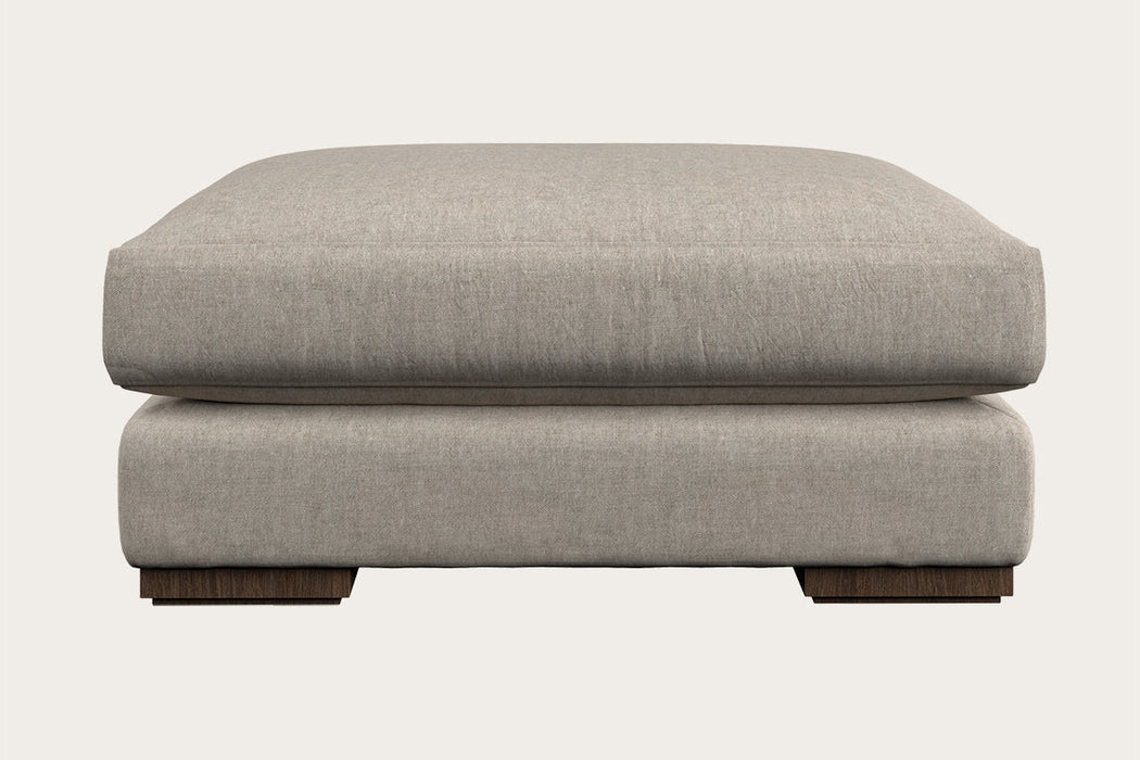 Guddu Large Footstool Brera Linen Natural