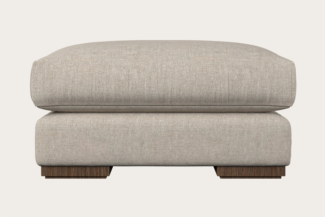 Guddu Large Footstool Brera Linen Natural