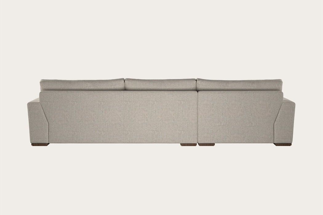 Guddu Large Left Hand Chaise Sofa Brera Linen Natural