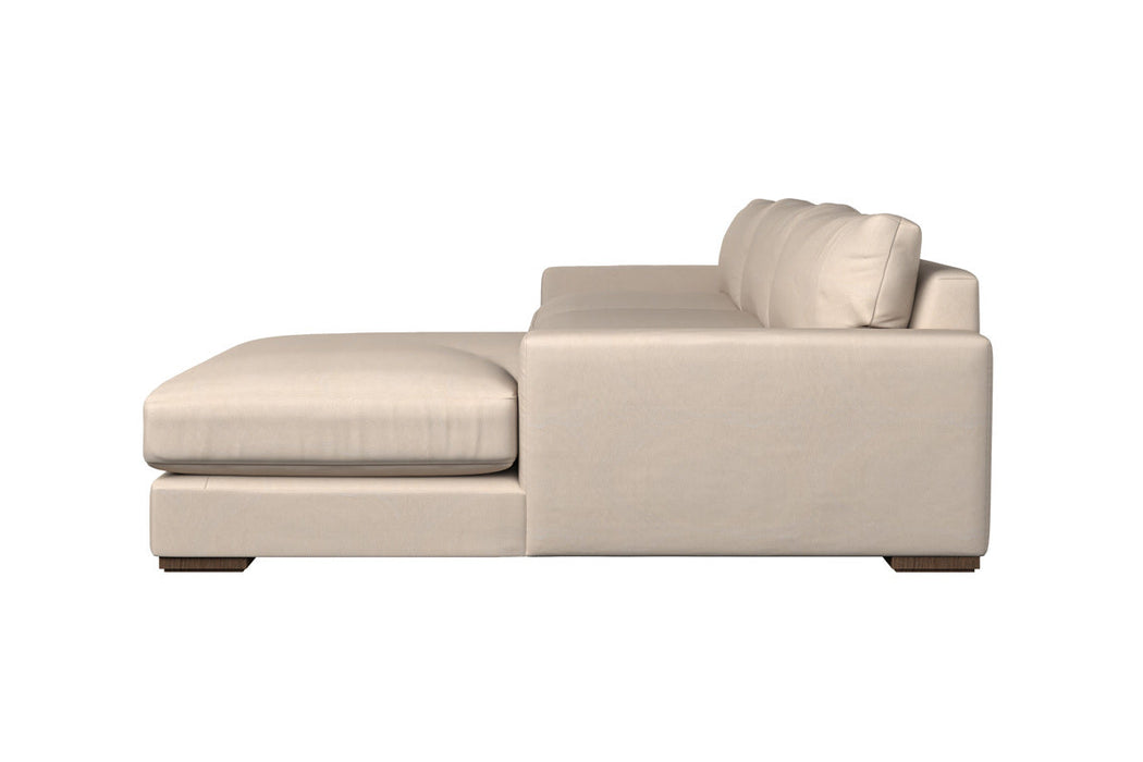 Guddu Large Left Hand Corner Sofa - Brera Linen Jade