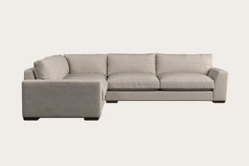 Guddu Large Left Hand Corner Sofa - Brera Linen Natural