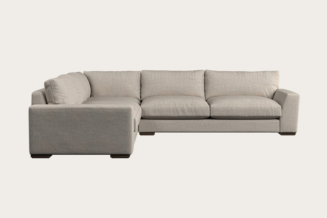 Guddu Large Left Hand Corner Sofa Brera Linen Natural