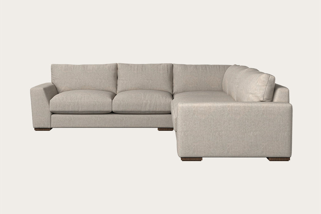 Guddu Large Left Hand Corner Sofa Brera Linen Natural