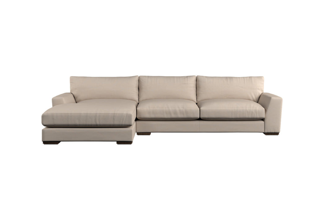 Guddu Large Left Hand Corner Sofa - Brera Linen Smoke