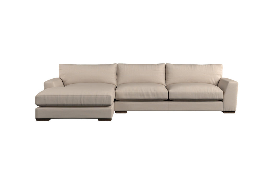 Guddu Large Left Hand Corner Sofa - Brera Linen Smoke
