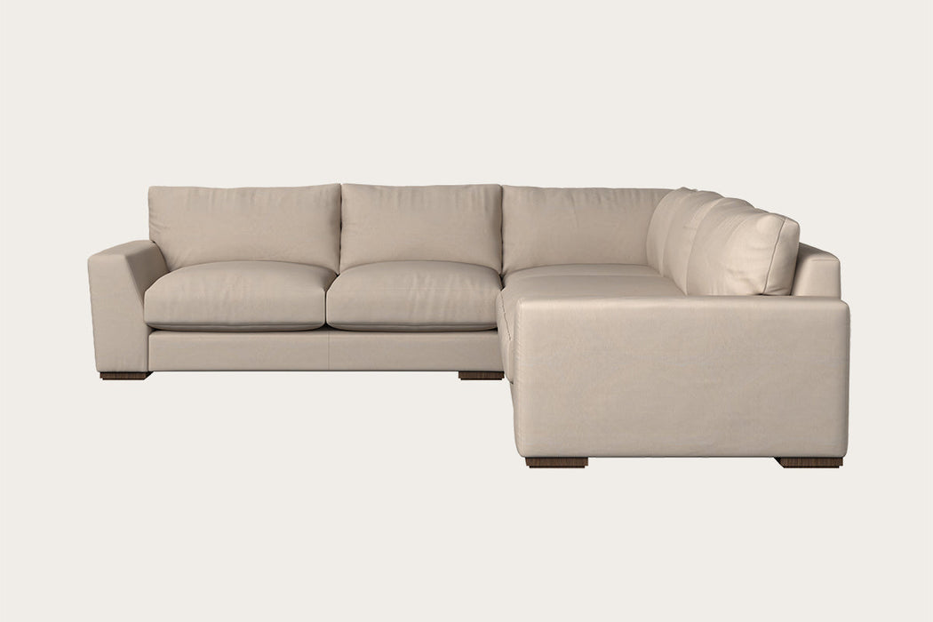 Guddu Large Left Hand Corner Sofa - Recycled Cotton Natural