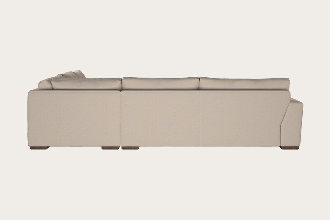 Guddu Large Right Hand Chaise Sofa - Brera Linen Espresso