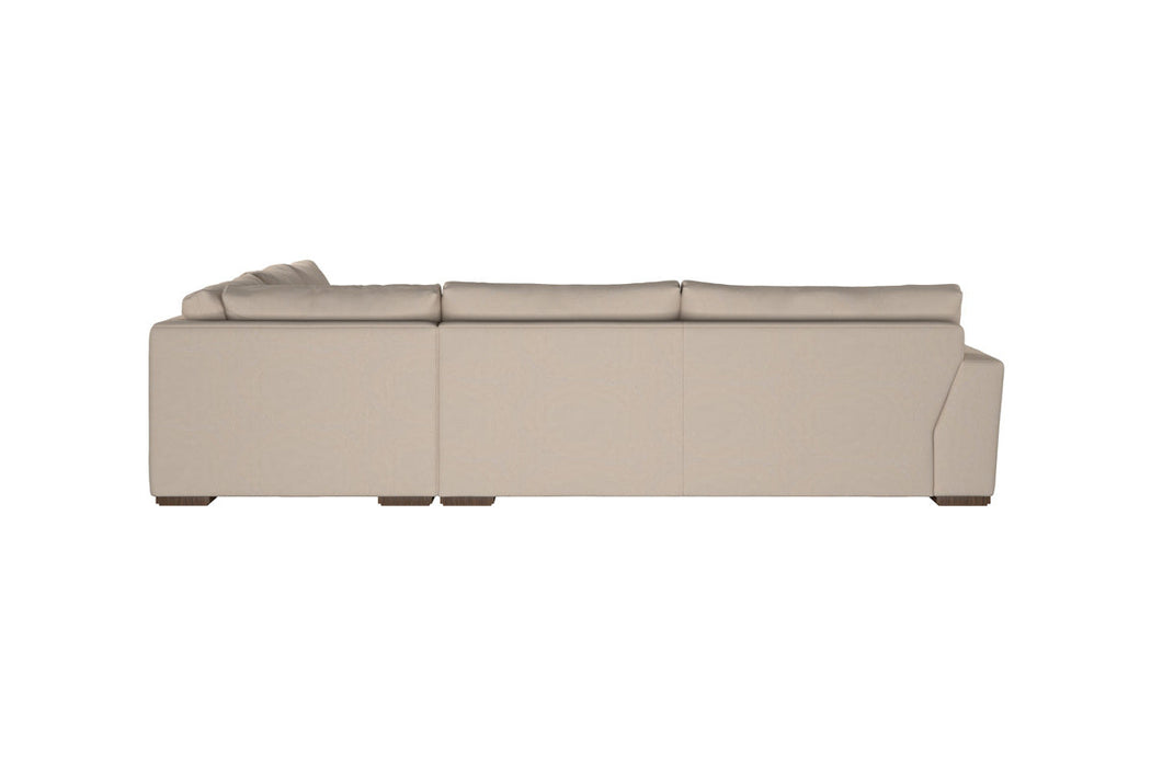 Guddu Large Right Hand Chaise Sofa - Brera Linen Espresso