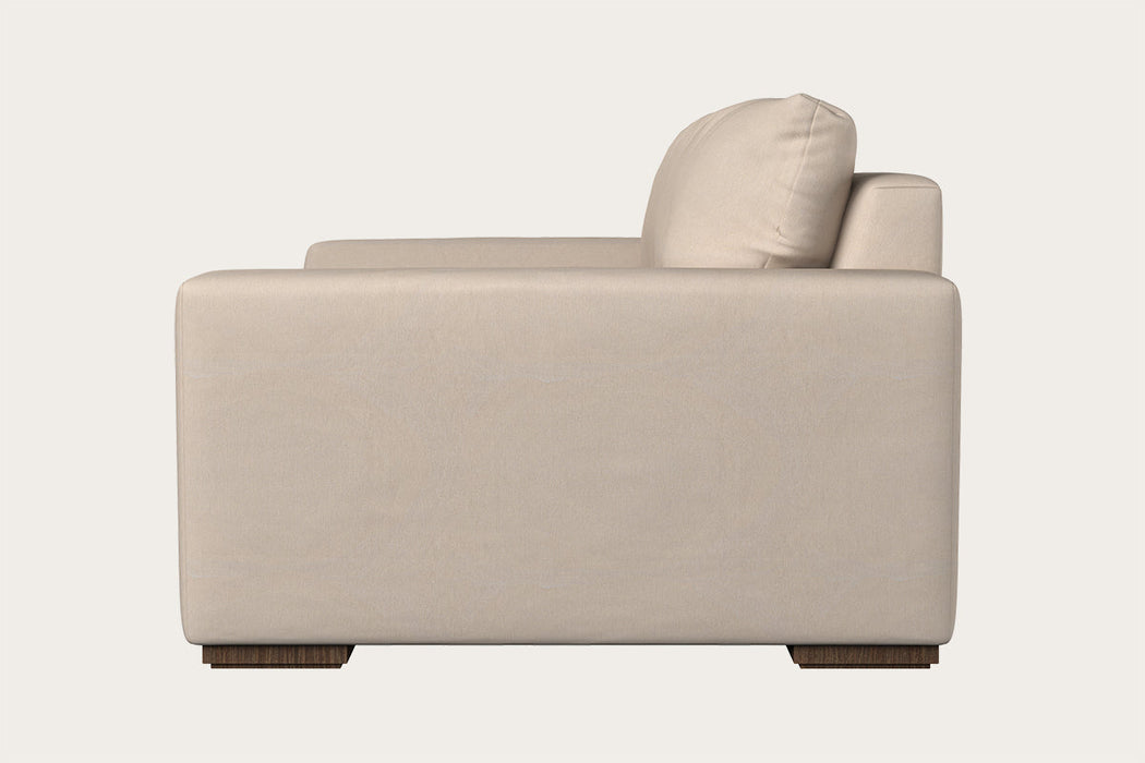 Guddu Large Right Hand Chaise Sofa - Brera Linen Indigo