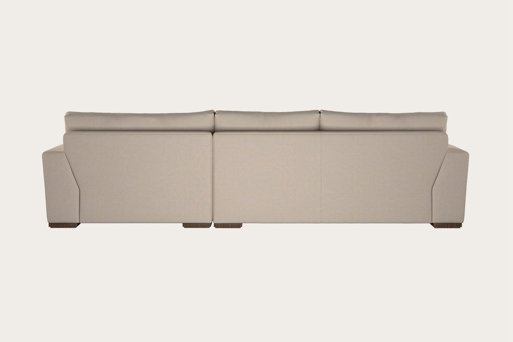 Guddu Large Right Hand Chaise Sofa - Brera Linen Pebble