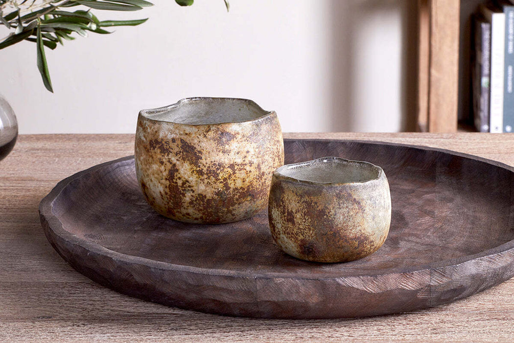 Gola Recycled Glass Tealight Holder Antique Smoke