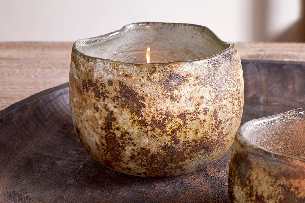 Gola Recycled Glass Tealight Holder Antique Smoke