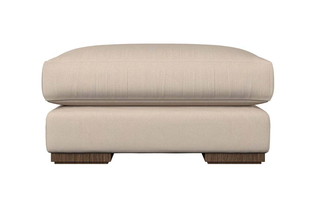 Guddu Grand Footstool - Brera Linen Indigo