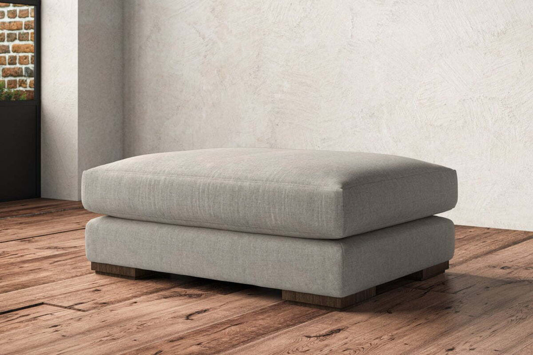 Guddu Grand Footstool Brera Linen Natural