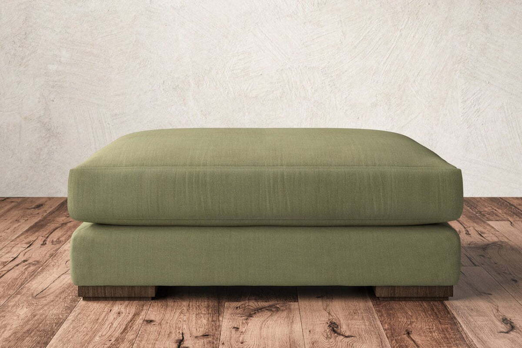 Guddu Grand Footstool - Brera Linen Sage