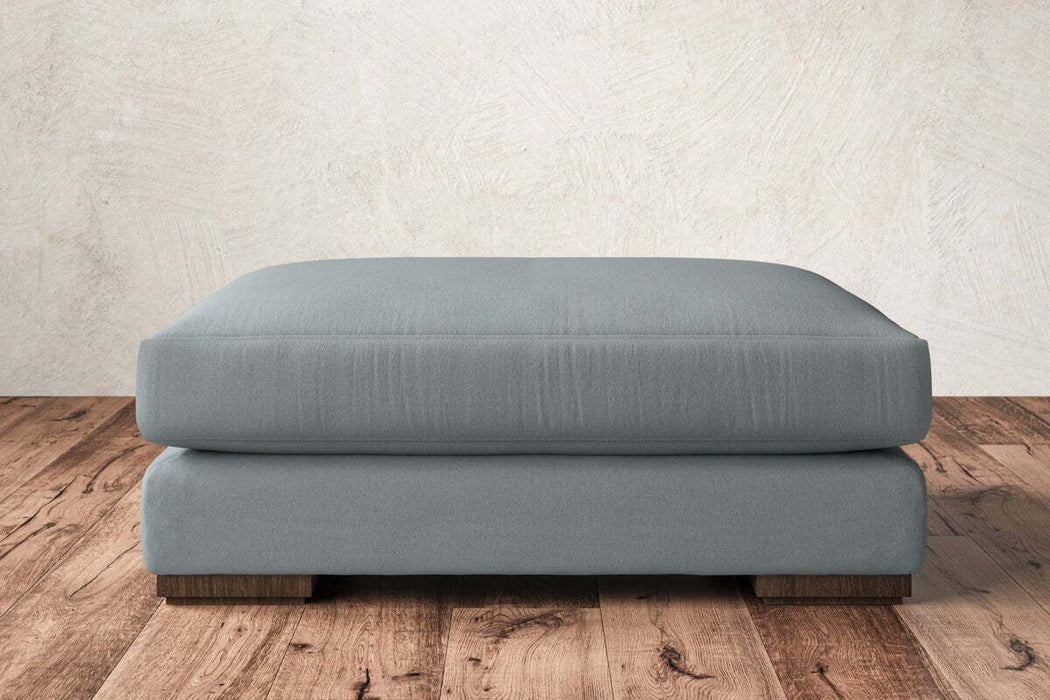 Guddu Grand Footstool - Recycled Cotton Horizon