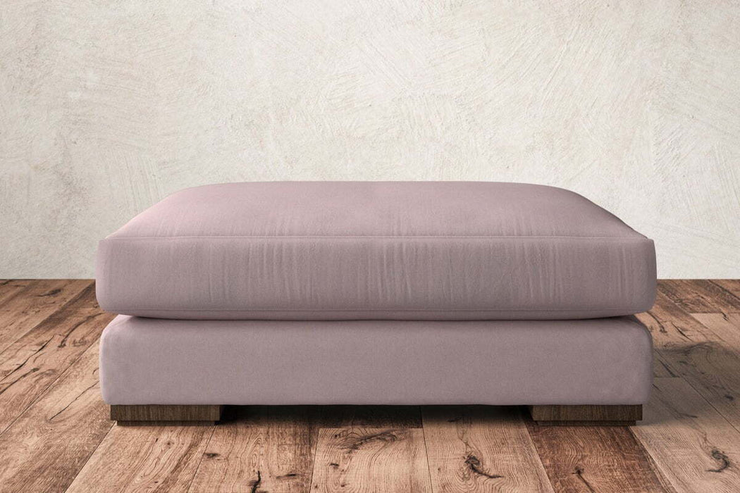 Guddu Grand Footstool - Recycled Cotton Lavender