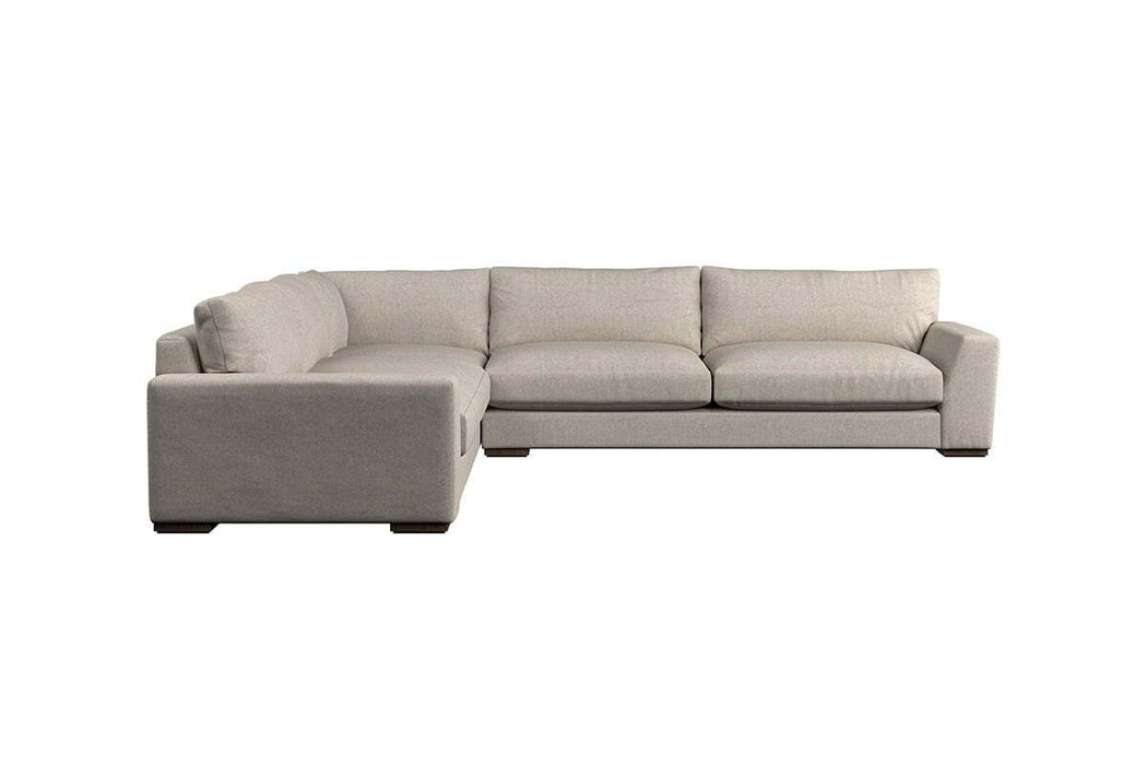 Guddu Grand Left Hand Corner Sofa - Brera Linen Indigo