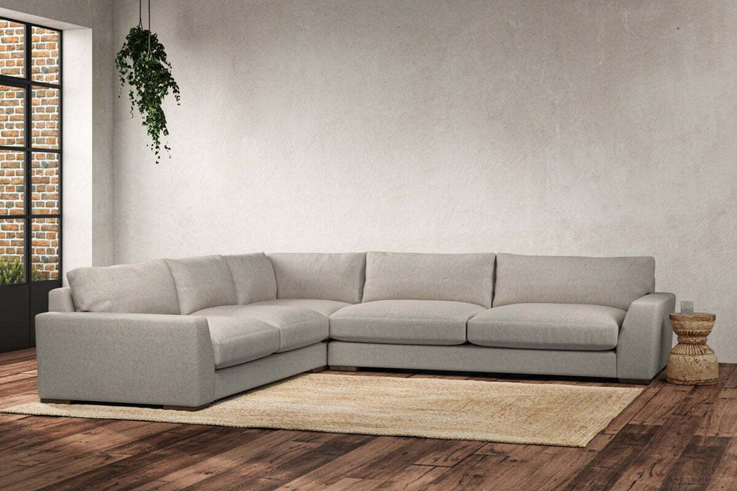 Guddu Grand Left Hand Corner Sofa Brera Linen Natural
