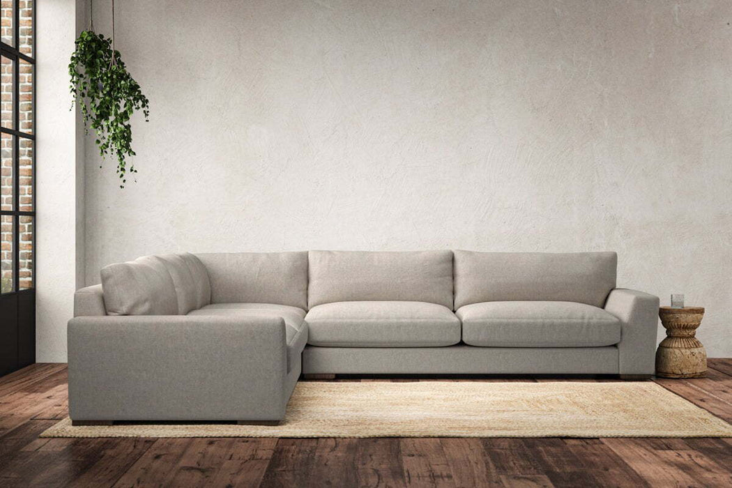 Guddu Grand Left Hand Corner Sofa Brera Linen Natural