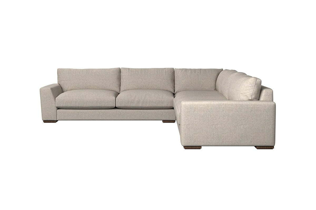 Guddu Grand Left Hand Corner Sofa - Brera Linen Pebble