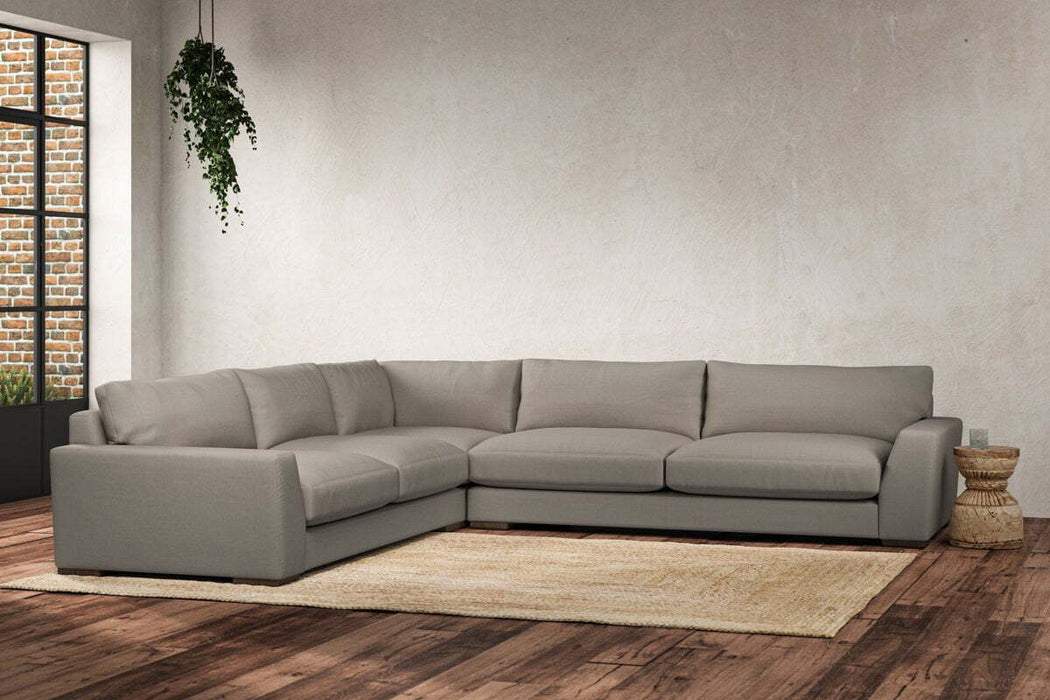 Guddu Grand Left Hand Corner Sofa - Recycled Cotton Flax