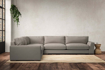 Guddu Grand Left Hand Corner Sofa - Recycled Cotton Flax
