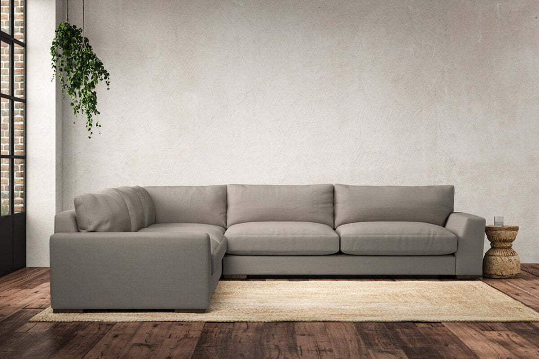Guddu Grand Left Hand Corner Sofa - Recycled Cotton Flax
