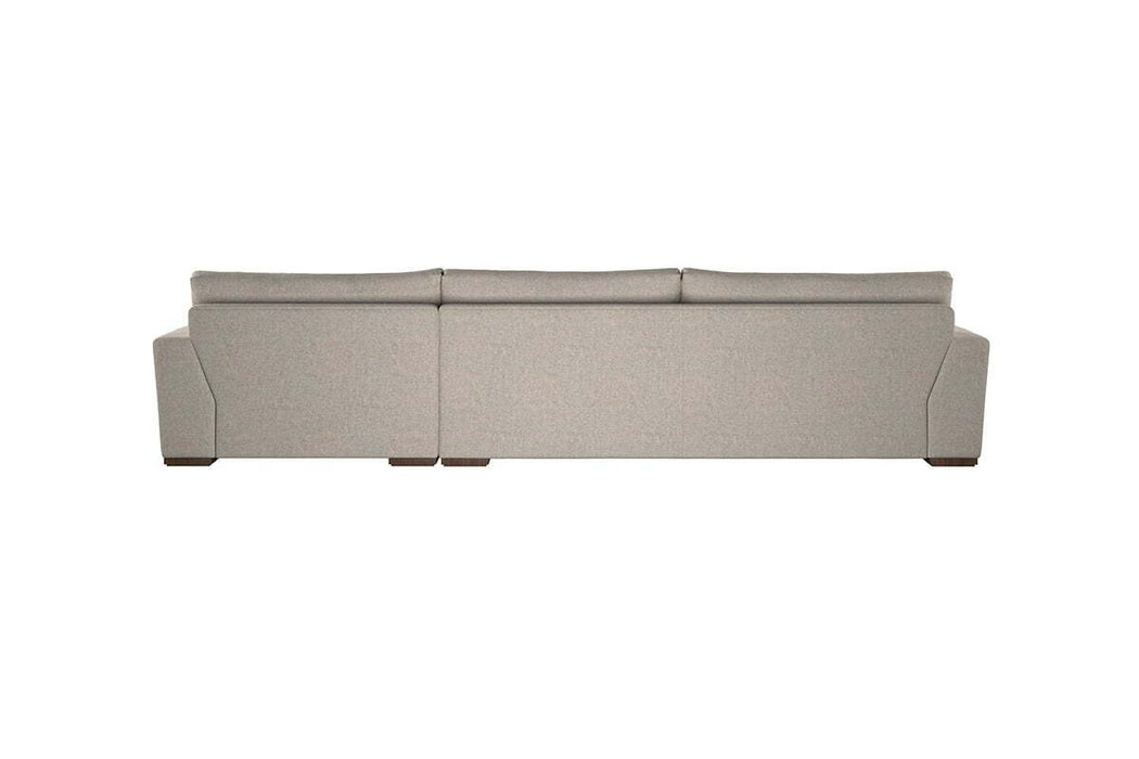 Guddu Grand Right Hand Chaise Sofa - Brera Linen Espresso