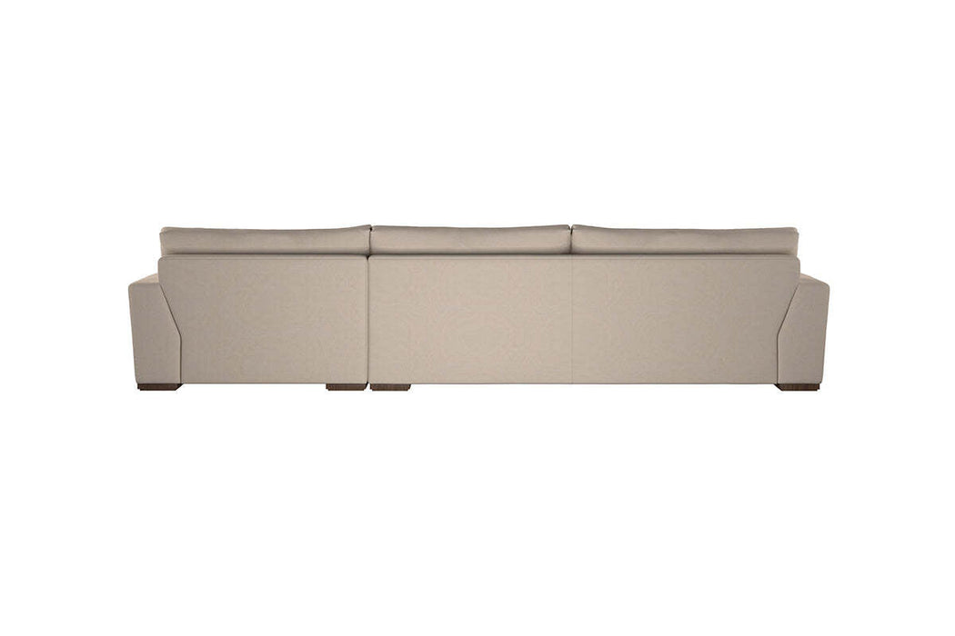 Guddu Grand Right Hand Chaise Sofa - Recycled Cotton Lavender