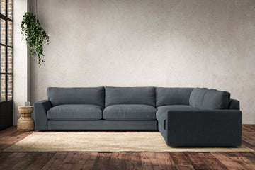 Guddu Grand Right Hand Corner Sofa - Brera Linen Dusk