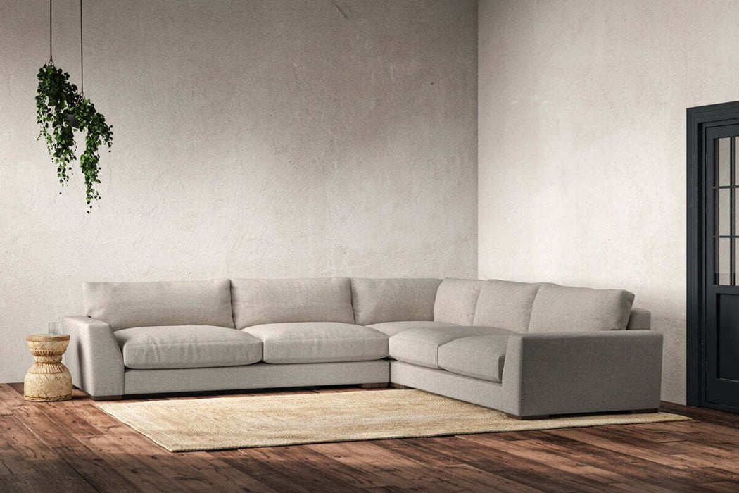 Guddu Grand Right Hand Corner Sofa Brera Linen Natural