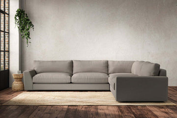Guddu Grand Right Hand Corner Sofa - Recycled Cotton Flax