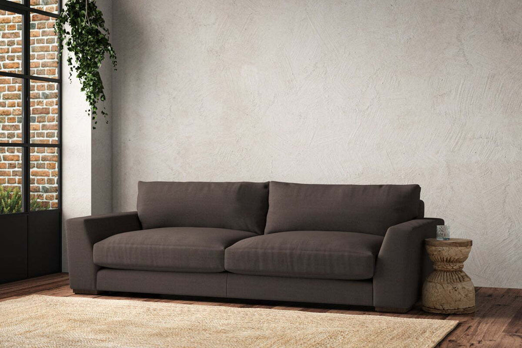 Guddu Grand Sofa - Recycled Cotton Mocha