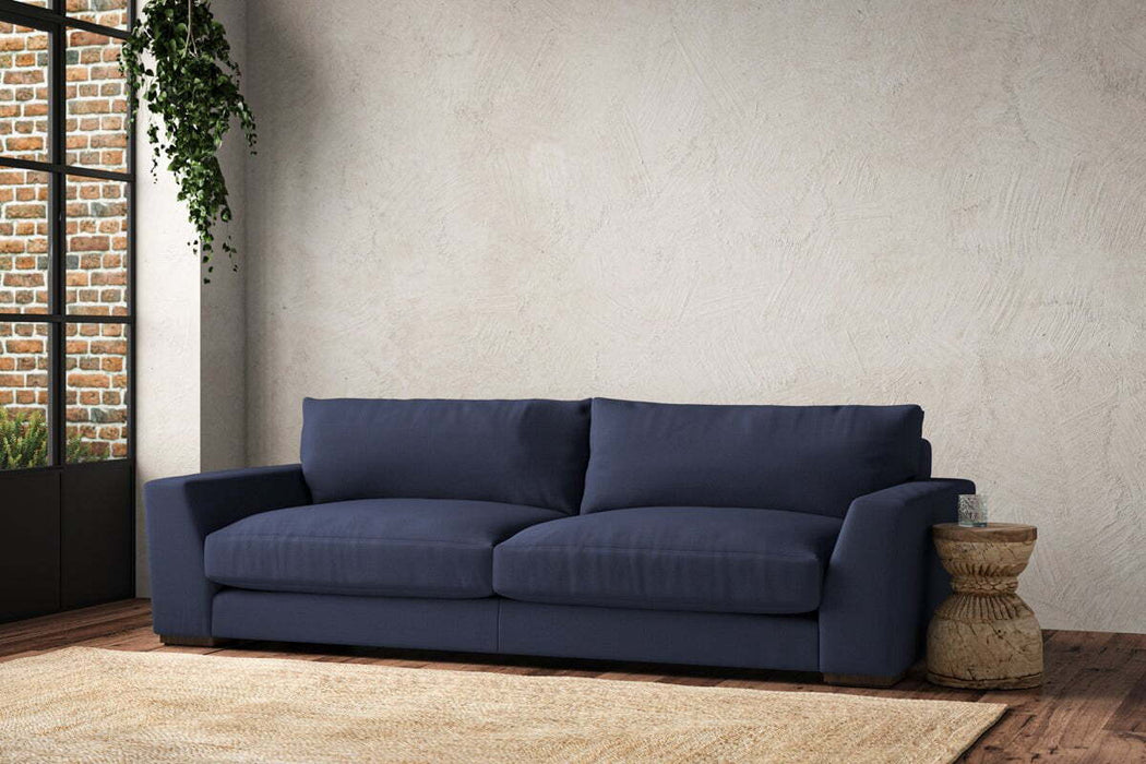 Guddu Grand Sofa - Recycled Cotton Navy