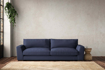 Guddu Grand Sofa - Recycled Cotton Navy