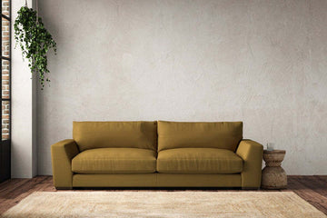 Guddu Grand Sofa - Recycled Cotton Ochre