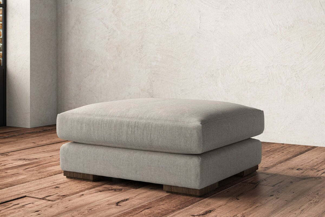 Guddu Large Footstool Brera Linen Natural