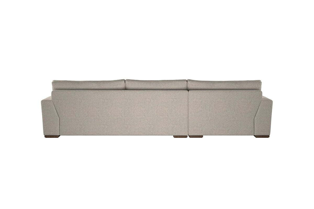 Guddu Large Left Hand Chaise Sofa - Brera Linen Pebble