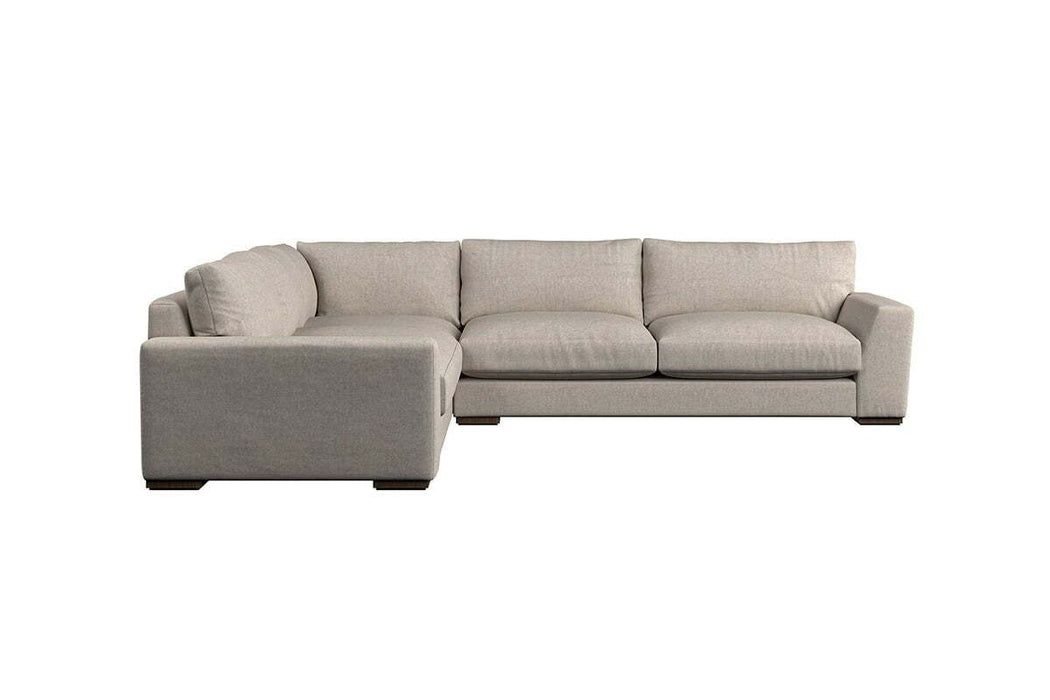 Guddu Large Left Hand Corner Sofa - Brera Linen Espresso