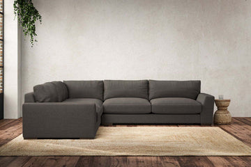 Guddu Large Left Hand Corner Sofa - Brera Linen Granite