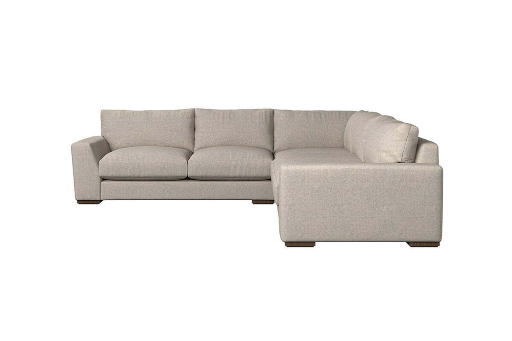 Guddu Large Left Hand Corner Sofa - Brera Linen Indigo