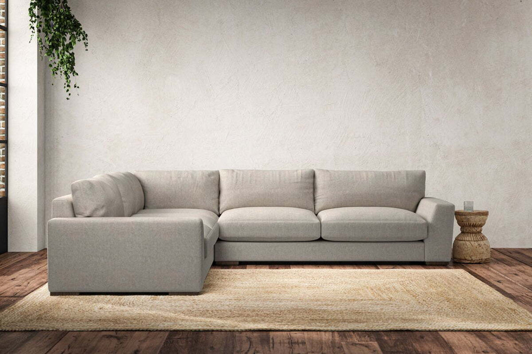 Guddu Large Left Hand Corner Sofa Brera Linen Natural