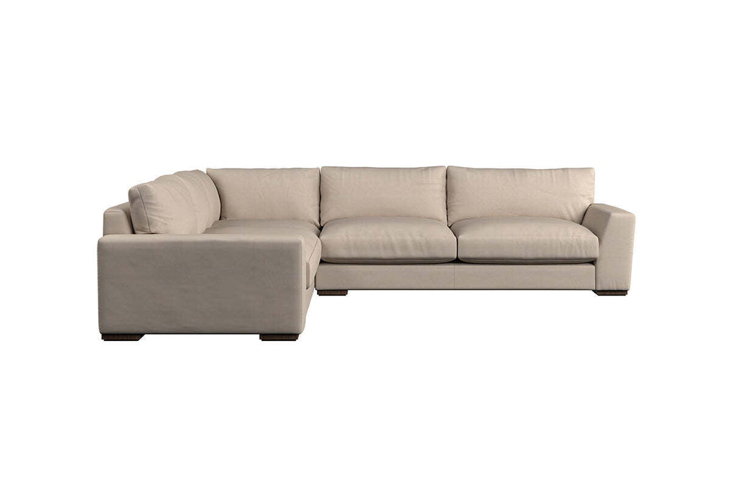 Guddu Large Left Hand Corner Sofa - Recycled Cotton Fatigue