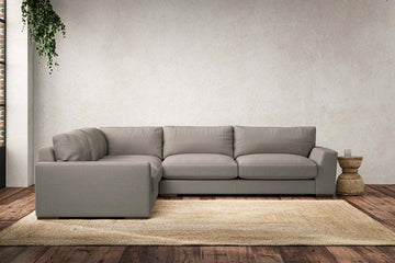 Guddu Large Left Hand Corner Sofa - Recycled Cotton Flax