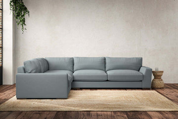 Guddu Large Left Hand Corner Sofa - Recycled Cotton Horizon