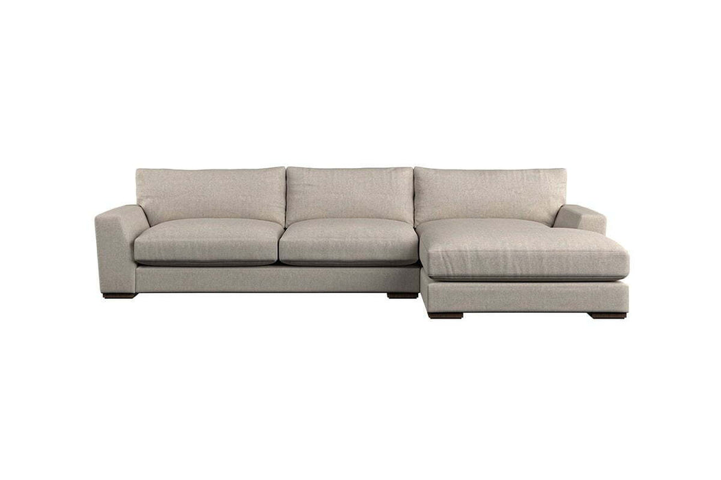 Guddu Large Right Hand Chaise Sofa - Brera Linen Indigo