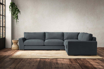 Guddu Large Right Hand Corner Sofa - Brera Linen Dusk