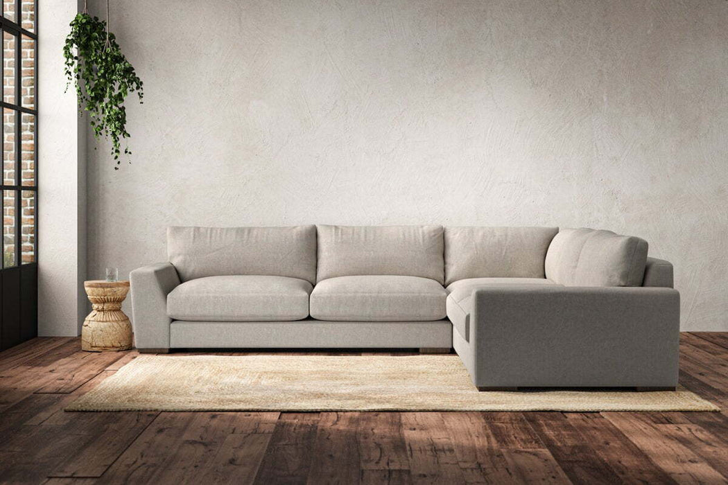 Guddu Large Right Hand Corner Sofa Brera Linen Natural